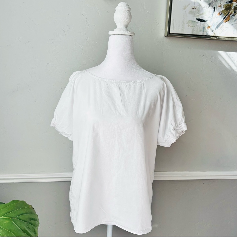 Vineyard Vines Cotton Blouse | White | Size L - Picture 2 of 5